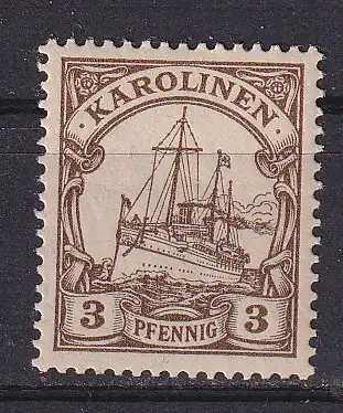 Dt. Kol. Karolinen  Nr 7 Falz / Gummimängel / *
