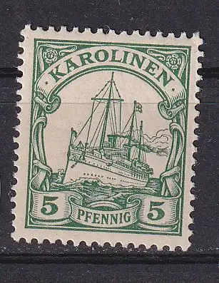 Dt. Kol. Karolinen  Nr 8 Falz / Gummimängel / *