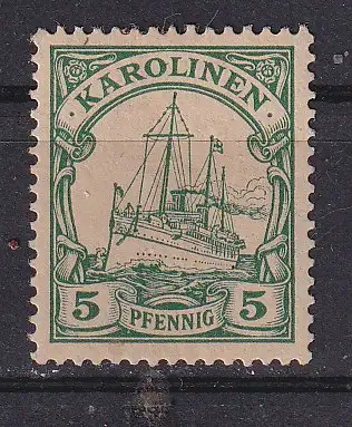 Dt. Kol. Karolinen  Nr 8 Falz / Gummimängel / *