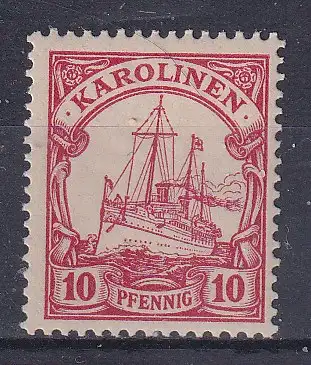 Dt. Kol. Karolinen  Nr 9 Falz / Gummimängel / *