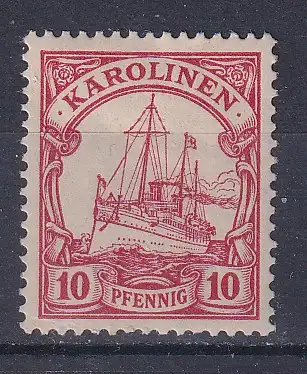 Dt. Kol. Karolinen  Nr 9 Falz / Gummimängel / *