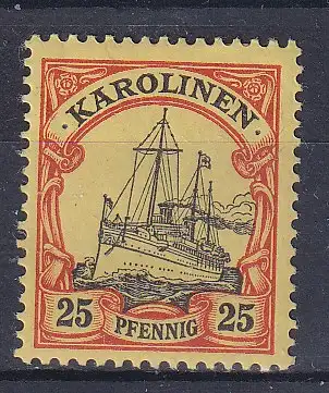 Dt. Kol. Karolinen  Nr 11 Falz / Gummimängel / *