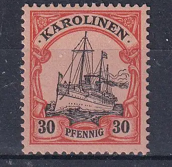 Dt. Kol. Karolinen  Nr 12 Falz / Gummimängel / *