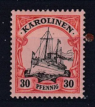 Dt. Kol. Karolinen  Nr 12 Falz / Gummimängel / *