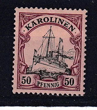 Dt. Kol. Karolinen  Nr 14 Falz / Gummimängel / *