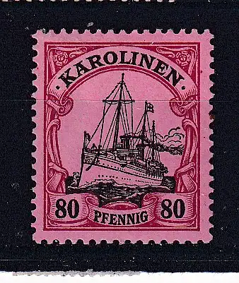 Dt. Kol. Karolinen  Nr 15 Falz / Gummimängel / *