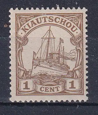 Dt. Kol. Kiautschou  Nr 18 Falz / Gummimängel / *