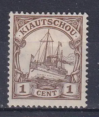 Dt. Kol. Kiautschou  Nr 28 Falz / Gummimängel / *