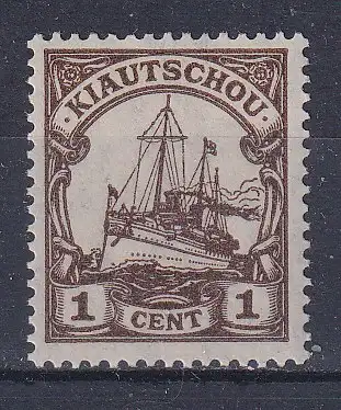 Dt. Kol. Kiautschou  Nr 28 Falz / Gummimängel / *