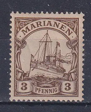 Dt. Kol. Marianen  Nr 7 Falz / Gummimängel / *