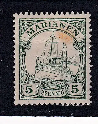 Dt. Kol. Marianen  Nr 8 Falz / Gummimängel / *