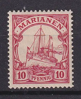 Dt. Kol. Marianen  Nr 9 Falz / Gummimängel / *