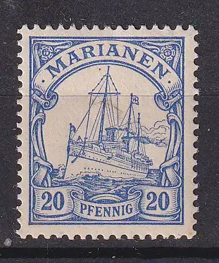 Dt. Kol. Marianen  Nr 10 Falz / Gummimängel / *