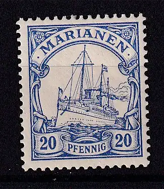 Dt. Kol. Marianen  Nr 10 Falz / Gummimängel / *