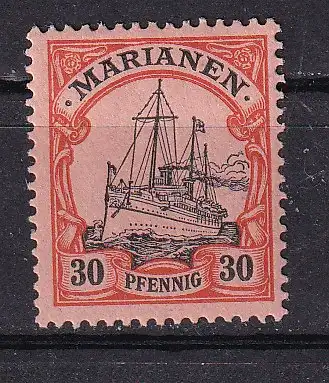 Dt. Kol. Marianen  Nr 12 Falz / Gummimängel / *