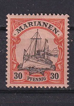 Dt. Kol. Marianen  Nr 12 Falz / Gummimängel / *