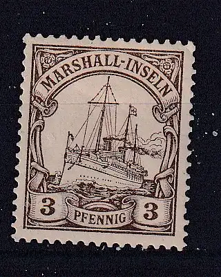 Dt. Kol. Marshall-I.  Nr 13 Falz / Gummimängel / *