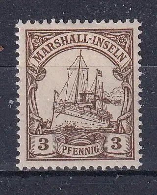 Dt. Kol. Marshall-I.  Nr 13 Falz / Gummimängel / *