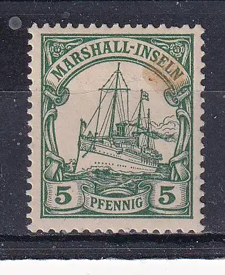 Dt. Kol. Marshall-I.  Nr 14 Falz / Gummimängel / *