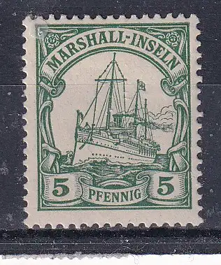 Dt. Kol. Marshall-I.  Nr 14 Falz / Gummimängel / *