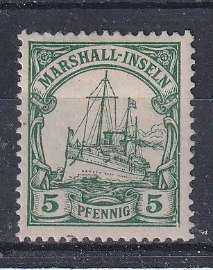 Dt. Kol. Marshall-I.  Nr 14 Falz / Gummimängel / *