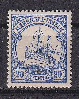 Dt. Kol. Marshall-I.  Nr 16 Falz / Gummimängel / *