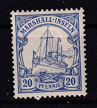 Dt. Kol. Marshall-I.  Nr 16 Falz / Gummimängel / *