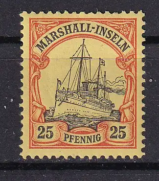 Dt. Kol. Marshall-I.  Nr 17 Falz / Gummimängel / *