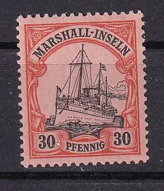 Dt. Kol. Marshall-I.  Nr 18 Falz / Gummimängel / *