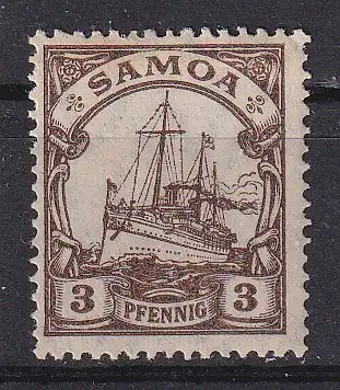 Dt. Kol. Samoa  Nr 7 Falz / Gummimängel / *
