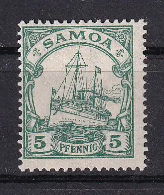 Dt. Kol. Samoa  Nr 8 Falz / Gummimängel / *
