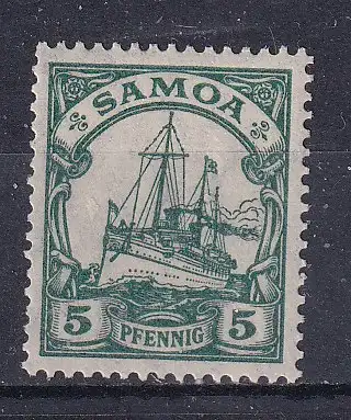 Dt. Kol. Samoa  Nr 8 Falz / Gummimängel / *