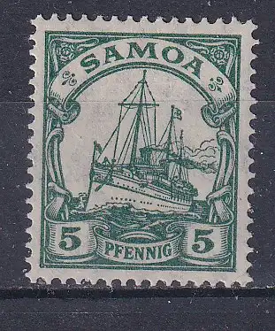 Dt. Kol. Samoa  Nr 8 Falz / Gummimängel / *