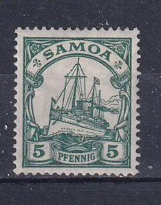 Dt. Kol. Samoa  Nr 8 Falz / Gummimängel / *