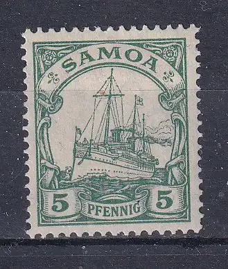 Dt. Kol. Samoa  Nr 8 Falz / Gummimängel / *