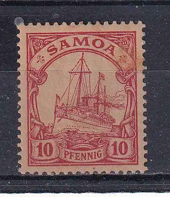 Dt. Kol. Samoa  Nr 9 Falz / Gummimängel / *