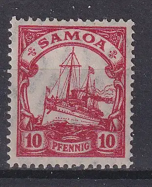 Dt. Kol. Samoa  Nr 9 Falz / Gummimängel / *