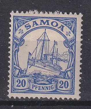 Dt. Kol. Samoa  Nr 10 Falz / Gummimängel / *