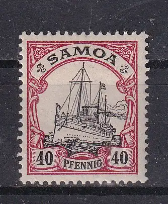 Dt. Kol. Samoa  Nr 13 Falz / Gummimängel / *