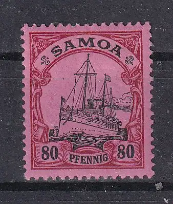 Dt. Kol. Samoa  Nr 15 Falz / Gummimängel / *