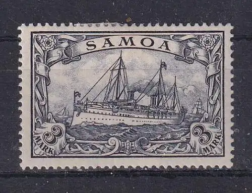 Dt. Kol. Samoa  Nr 18 Falz / Gummimängel / *