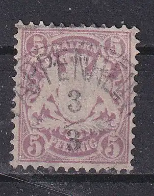 Altdeutschland Bayern  Nr 48 Gestempelt (Posten)