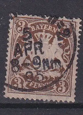 Altdeutschland Bayern  Nr 63 Gestempelt (Posten)