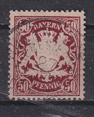 Altdeutschland Bayern  Nr 63 Gestempelt (Posten)