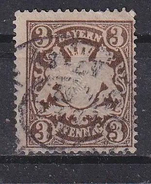 Altdeutschland Bayern  Nr 60 Gestempelt (Posten)