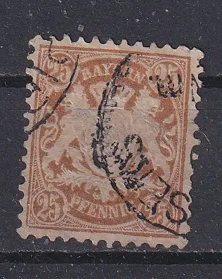 Altdeutschland Bayern  Nr 62 Gestempelt (Posten)