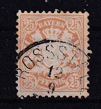 Altdeutschland Bayern  Nr 62 Gestempelt (Posten)