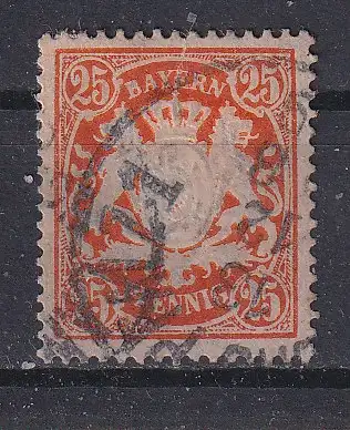 Altdeutschland Bayern  Nr 62 Gestempelt (Posten)