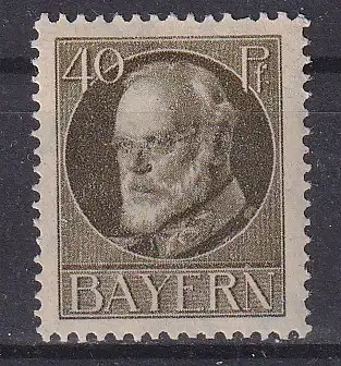 Altdeutschland Bayern  Nr 100 Falz / Gummimängel / *