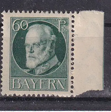 Altdeutschland Bayern  Nr 102 Falz / Gummimängel / *